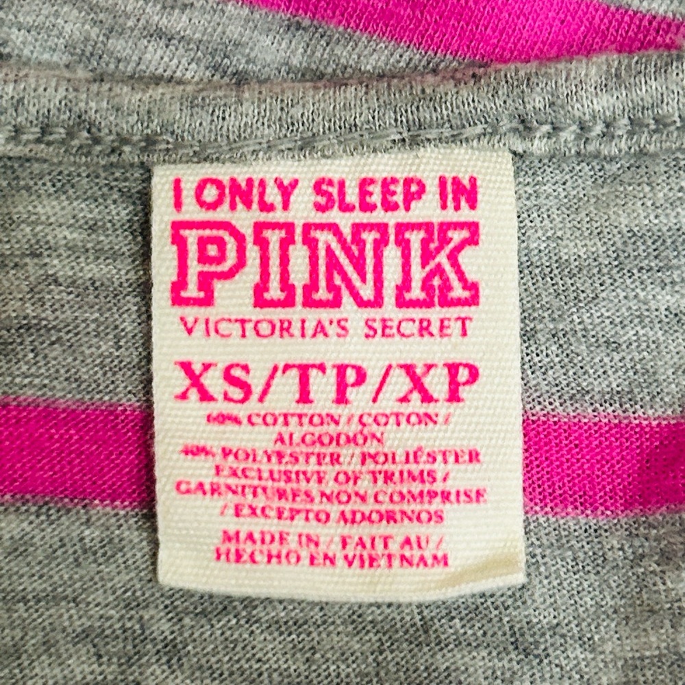 🆕🫶 I Only Sleep In PINK Vintage Y2K Romper XS Victoria Secret GUC - Picture 6 of 15